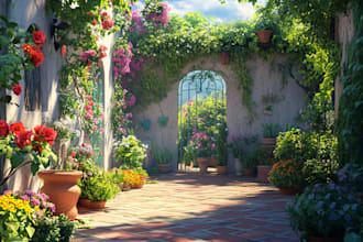 draw 2d landscape and hardscape renders, architect, yard design
