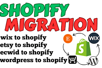 copy clone wordpress woocommerce wix to shopify migrate bigcommerce to shopify