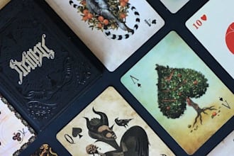 design playing cards, poker, card game, card design, tarot cards, board game
