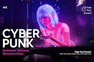 produce custom cyberpunk, synthwave, or dark synth music