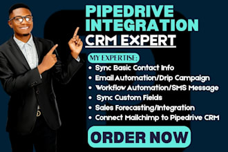 integrate mailchimp to pipedrive for real estate email and workflow automation