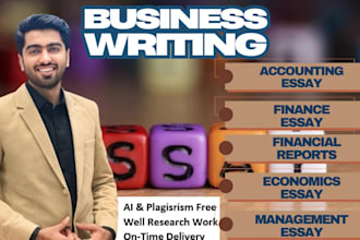 do accounting, finance, economics, marketing, financial report, business plan