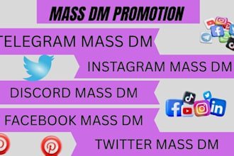 do telegram mass dm, facebook mass dm, twitter mass dm, discord mass dm