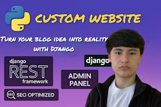 build a secure and fast django website or rest API