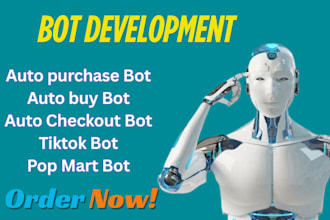 develop pokemon bot, monitor bot, auto purchase bot, shopping bot, notify bot