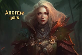 draw a dnd character art custom fantasy illustrations