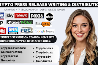 do crypto press release distribution, blockchain press release, nft pr