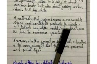 provide neat and readable handwritten notes and assignments in urdu and english