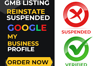 reinstate and fix suspended google my business profile