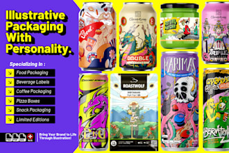 do custom beer label and mylar bag design