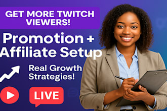promote your channel on twitch to attract live viewers