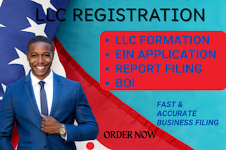 register your llc file, boi report and apply for ein
