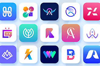 design modern custom icon and favicon for web and app