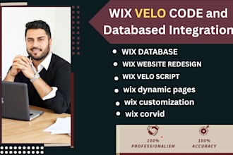 customize and redesign your wixsite using wix velo code and database integration