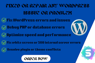 repair any wordpress bug or error bug fix
