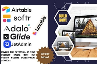 build airtable database softr website adalo glide appsheet jetadmin lovable
