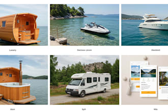 do wix sauna rental spa yacht jet ski airbnb booking gym detox campervan website
