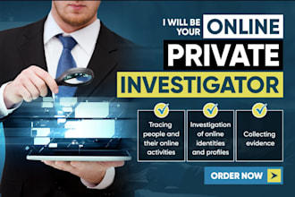 be your licensed private investigator,osint  expert and background investigator