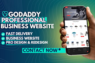 godaddy website design, godaddy website  redesign and seo