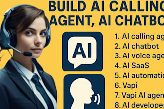 build ai calling agent, ai chatbot, ai voice agent, ai saas, ai automation, vapi