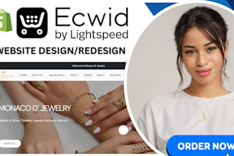 build ecwid store, ecwid design ecwid website lightspeed ecwid SEO optimization