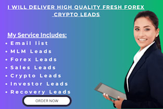 generate hq fresh binances leads, crypto forex leads, mlm leads, linkedin leads