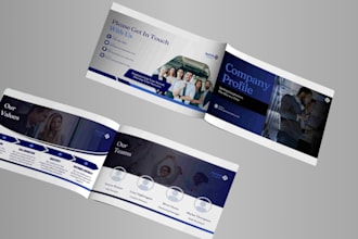 design amazing company profile, brochure, annual report for you