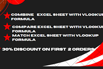 match excel spreadsheet with vlookup formula