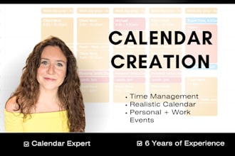 create an ideal calendar customized to you