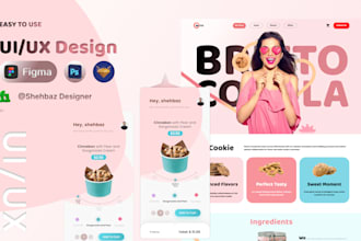 figma website design figma landing page ui ux design saas app mobile app design