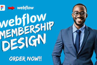 develop webflow website, webflow membership website memberstack, webflow cms
