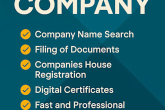 help you register your UK ltd company professionally and fast