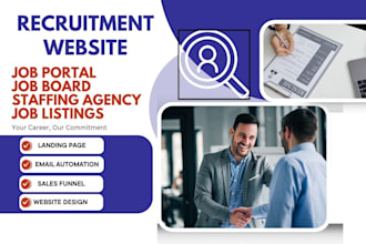 build recruitment website job board website job portal employment career website