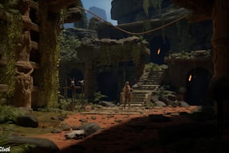 design game environment with unreal engine 3d environment, cyberpunk, warzone