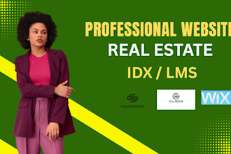 design real estate website, idx website, boldtrail, setup lofty crm, mls, wix,