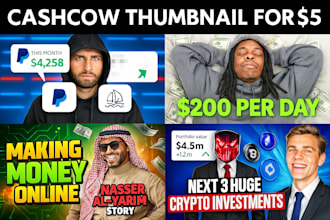 design high catchy seo thumbnail for social media and youtube faceless videos