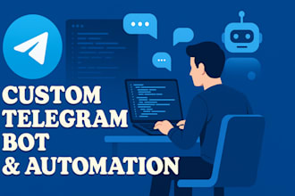 create a custom telegram bot with advanced features and ai integration