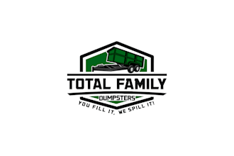 design a modern dumpster or waste management company logo