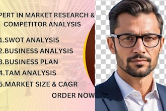 do market research, business plan, competitor, swot analysis and pestle analysis