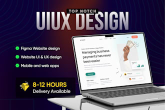 do figma website design, website ui ux design, app ui ux, saas