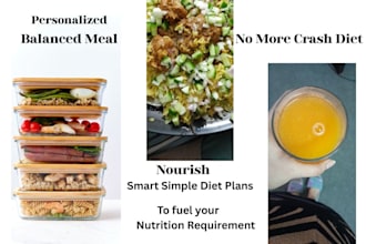 create personalized diet plan tailored to your health goals