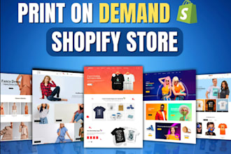 build shopify print on demand website for t shirts, mugs or hoodie with printful