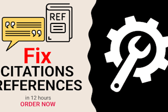 fix your citations or references formatting