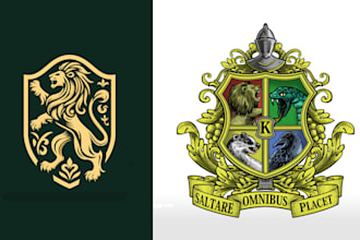 design coat of arms family crest heraldic logo