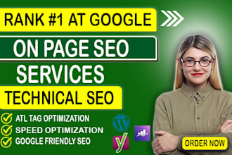 do wordpress onpage seo with yoast, technical fixes and speed optimization