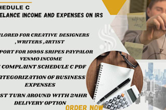 file your freelance income and expenses on irs schedule c