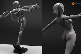 sculpt 3d figurine nsfw 3d miniature 3d action figure stl ready for 3d printing