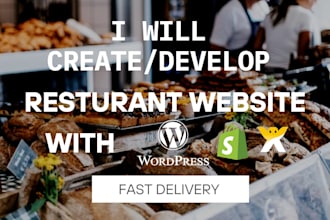 design restaurant website with wordpress food catering website bakery website