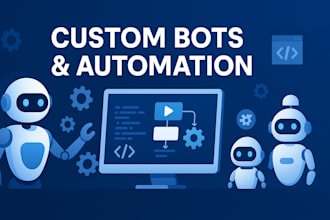 develop custom bots, browser automations, and web scrapers using selenium