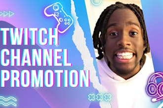 offer professional twitch channel promotion to bring more live viewers